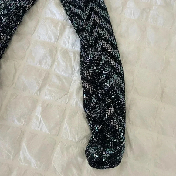 Ba&sh metallic chevron robe Flavie embellished mini dress - Picture 5 of 16